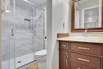 Mammoth Condo Rental Crestview 55: Master Bedroom with an En suite Bathroom